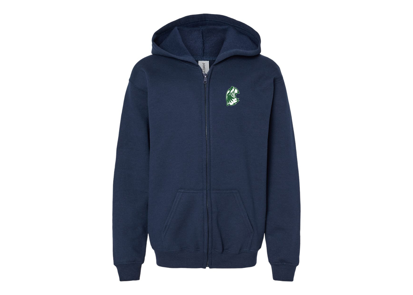 Gildan Heavy Blend Youth Utah Valley Wolverines Full Zip Hooded Sweatshirt