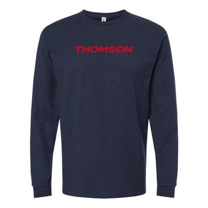 Men's Thomson Logo Cotton Long Sleeve T-Shirt
