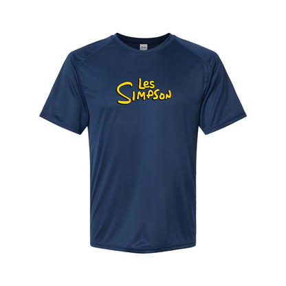 Men's Les Simpson Logo Polyester T-Shirt