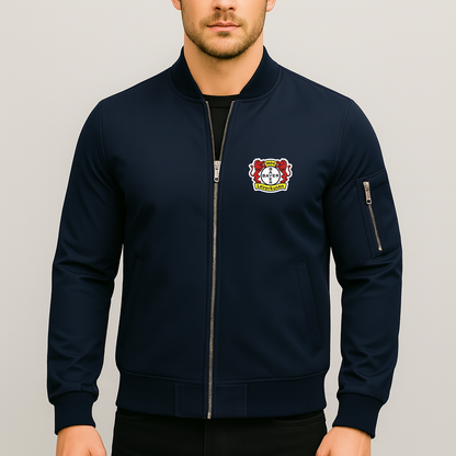 Men's Bayer Leverkusen FC Lightweight Bomber Jacket - Navy