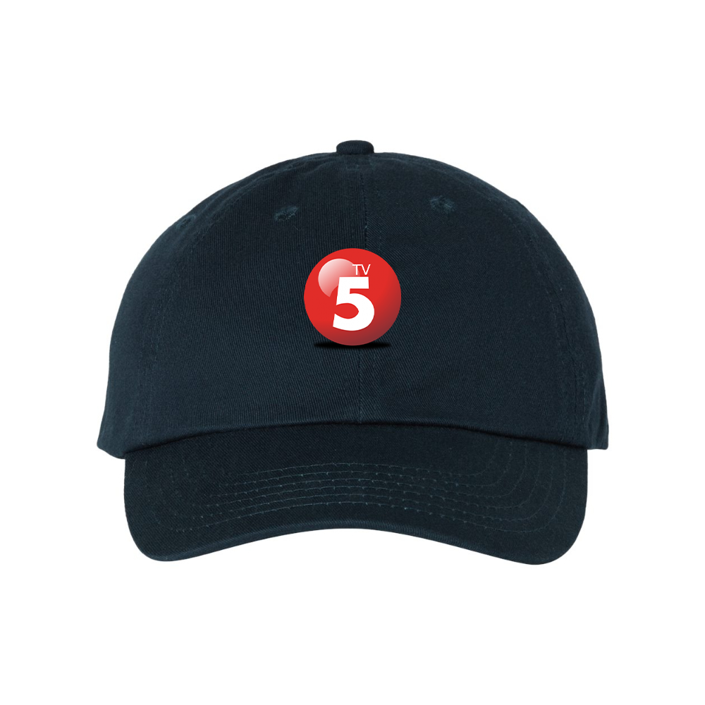 ABC TV5 Logo  Valucap Adult Bio-Washed Classic Dad Hat