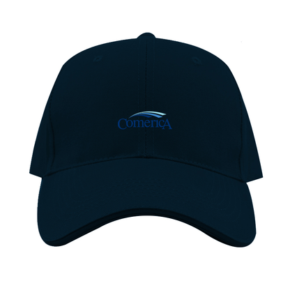 Comerica  Logo  Dad Baseball Cap Hat