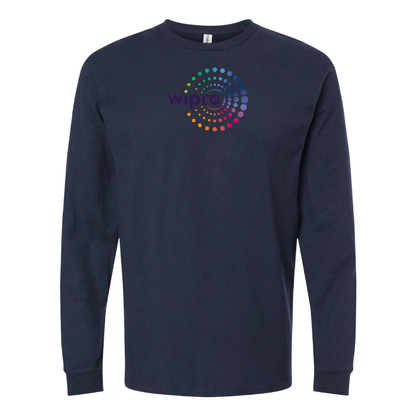 Men's Wipro Logo Cotton Long Sleeve T-Shirt
