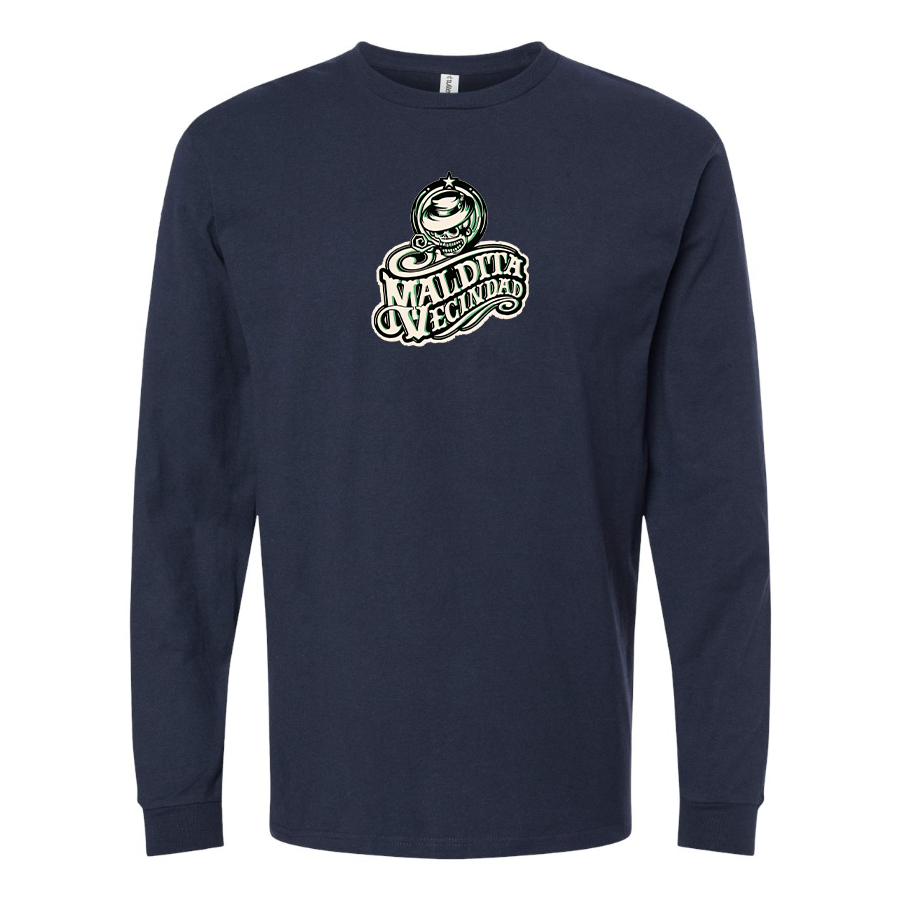Men's  Maldita Vecindad Logo Cotton Long Sleeve T-Shirt