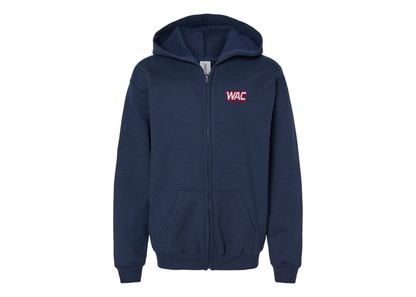 Gildan Heavy Blend Youth Western Athletic Conference Full Zip Hooded Sweatshirt