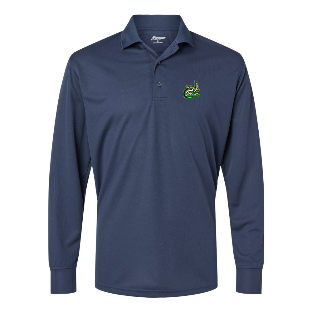 Men's  Charlotte 49ers Paragon Prescott Long Sleeve Polo