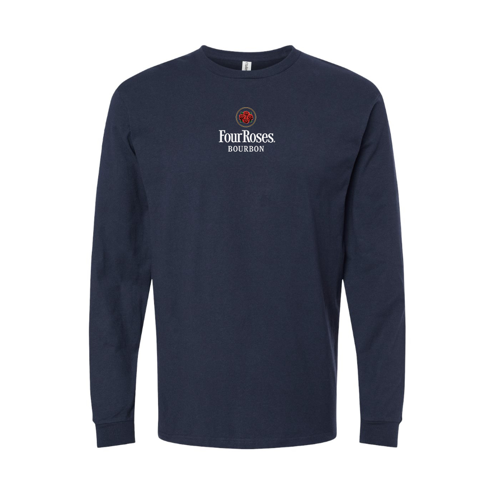 Youth Four Roses Logo Cotton Long Sleeve T-Shirt