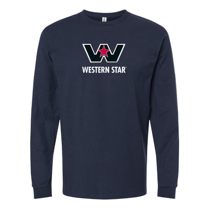 Men's Western Star Logo  Cotton Long Sleeve T-Shirt