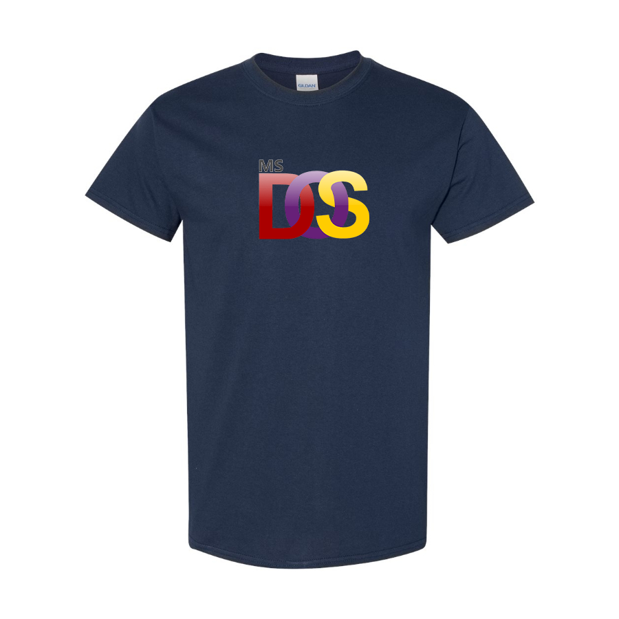 Men's MS DOS Logo Cotton T-Shirt