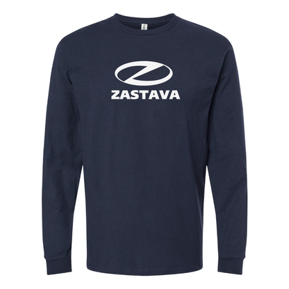 Men's Zastava Logo  Cotton Long Sleeve T-Shirt