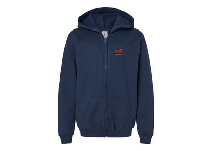 Gildan Heavy Blend Youth The Habit Burger Grill Full Zip Hooded Sweatshirt