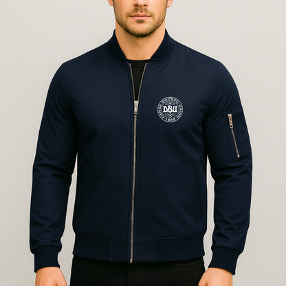 Men's Denmark Soccer Lightweight Bomber Jacket - Navy