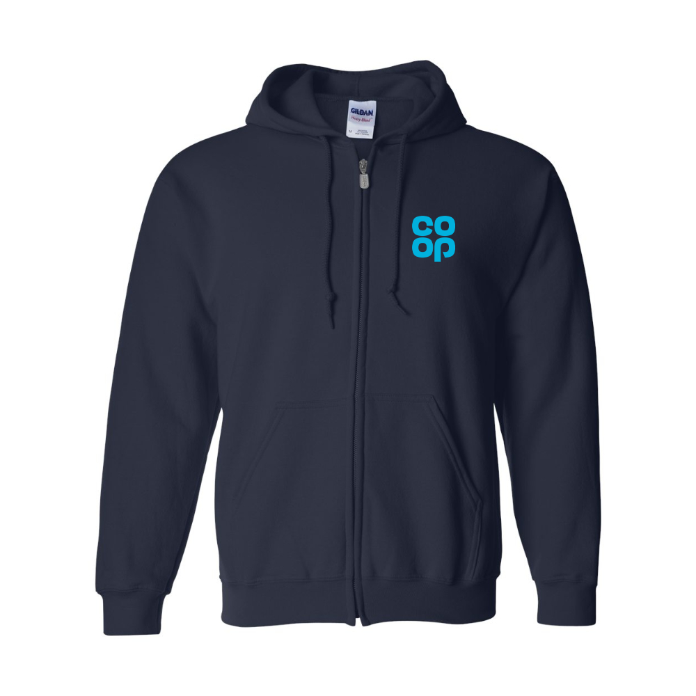 Men's CoOp Gildan  Heavy Blend Full Zip Hooded Sweatshirt