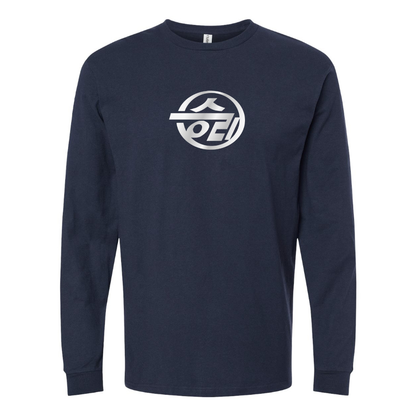 Youth Sungri Motor Plant Logo Cotton Long Sleeve T-Shirt