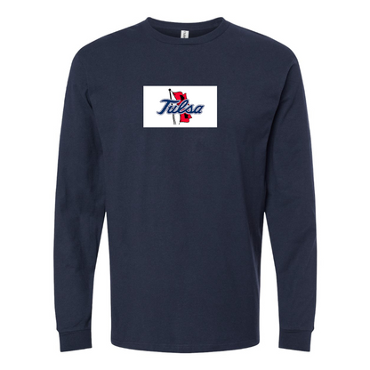 Youth Tulsa Golden Hurricane Logo Cotton Long Sleeve T-Shirt