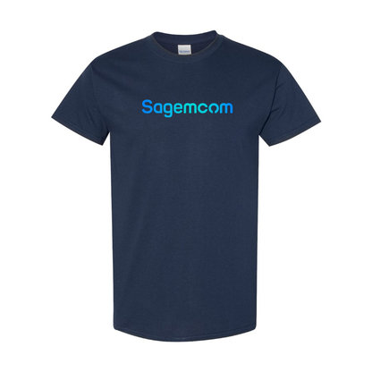 Men's Sagemcom Logo  Cotton T-Shirt