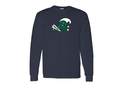 Men's Tulane Green Wave Gildan Heavy Cotton Long Sleeve T-Shirt