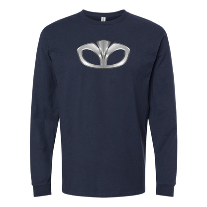 Men's Daewoo Logo Cotton Long Sleeve T-Shirt