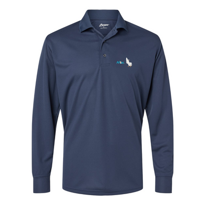 Men's Aflac Logo and Duck Paragon Prescott Long Sleeve Polo