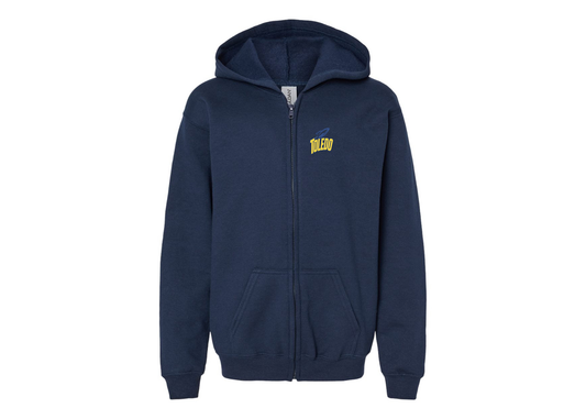 Gildan Heavy Blend Youth Toledo Rockets Full Zip Hooded Sweatshirt