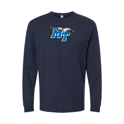 Youth Middle Tennessee Blue Raiders Logo Cotton Long Sleeve T-Shirt