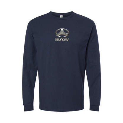 Men's Beijing Automobile Works Logo Long Sleeve T-Shirt