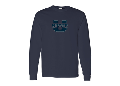 Men's Utah State Aggies Gildan Heavy Cotton Long Sleeve T-Shirt