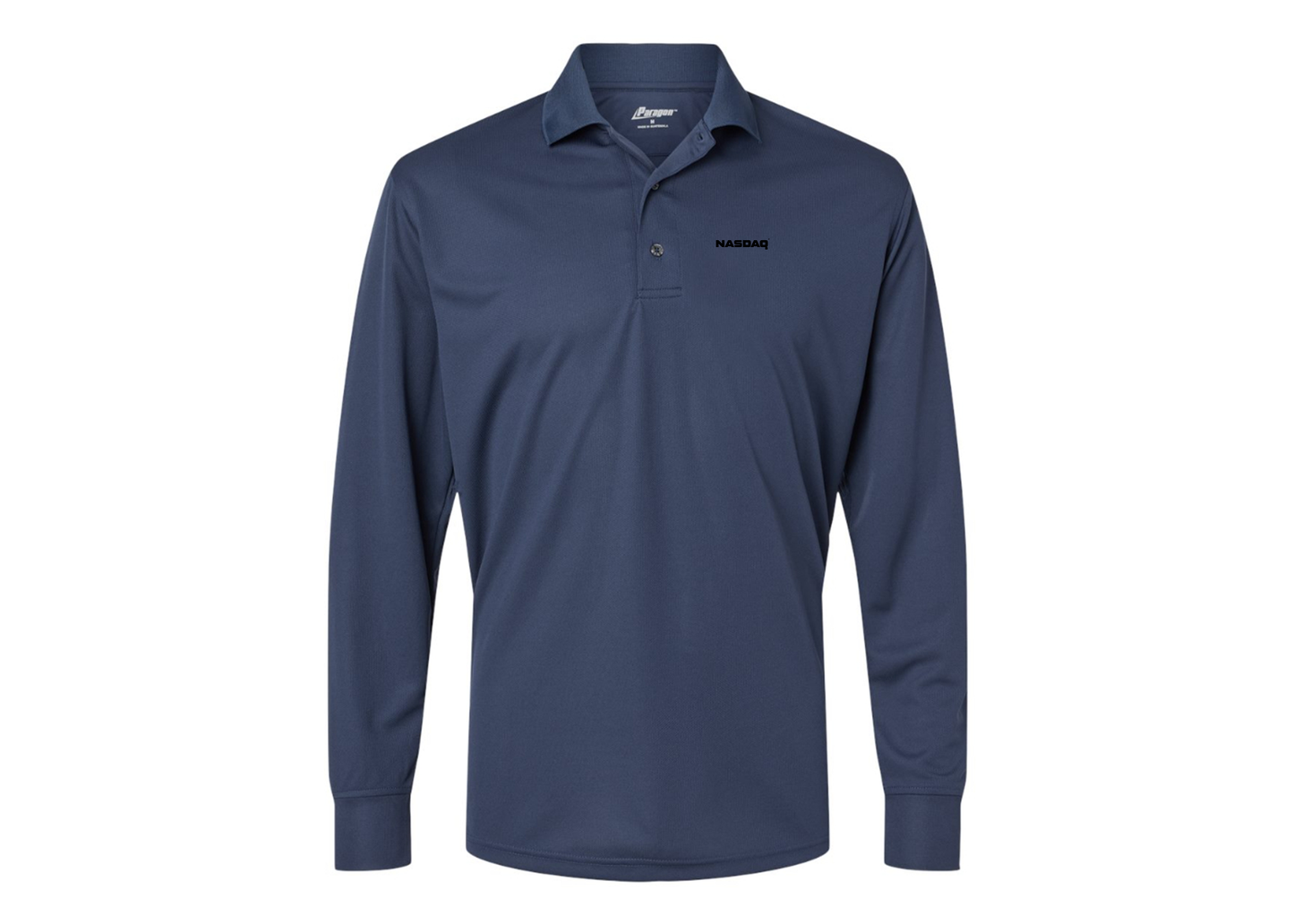 Men's Nasdaq Logo Paragon Prescott Long Sleeve Polo