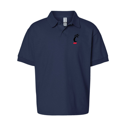 Youth Cincinnati Bearcats Gildan Dry Blend Jersey Polo