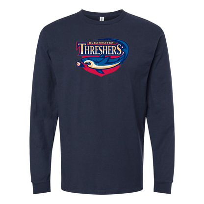 Men's Clearwater Threshers Logo Cotton Long Sleeve T-Shirt