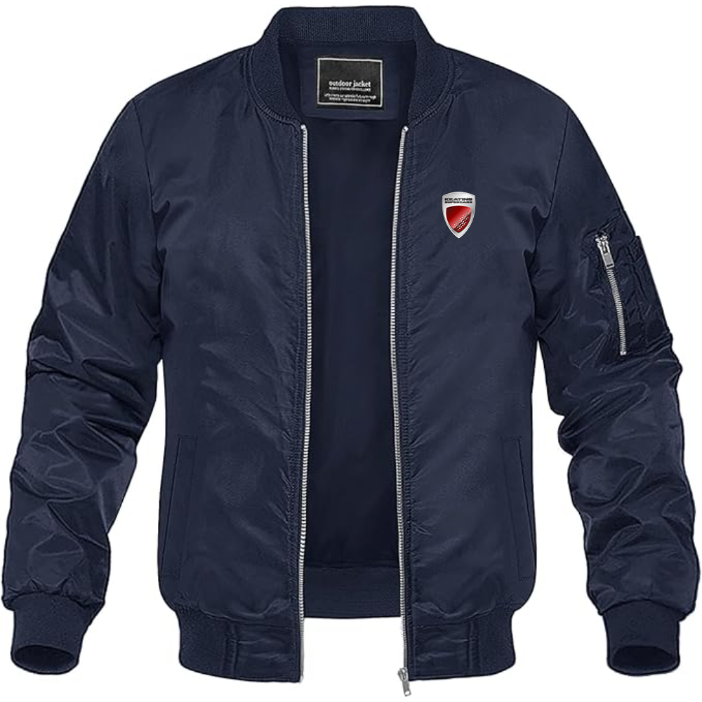 Men's  Keating-Supercars Logo Lightweight Bomber Jacket Windbreaker Softshell Varsity Jacket Coat