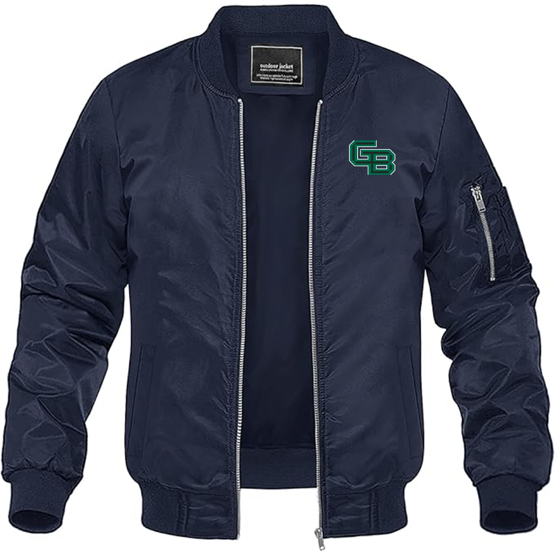 Men's Wisconsin Green Bay Phoenix Lightweight Bomber Jacket - Navy