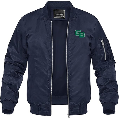 Men's Wisconsin Green Bay Phoenix Lightweight Bomber Jacket - Navy