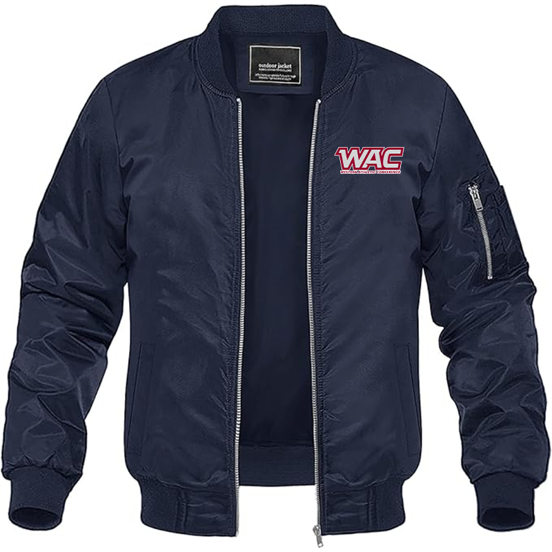 Men's Western Athletic Conference Lightweight Bomber Jacket - Navy