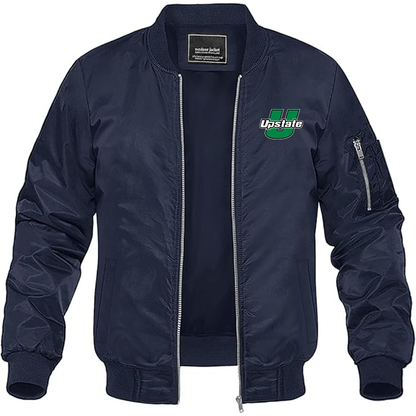 Men's USC Upstate Spartans Lightweight Bomber Jacket - Navy