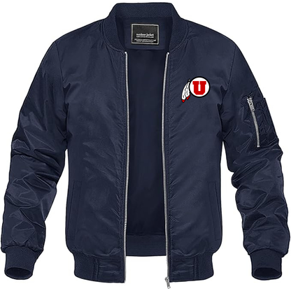 Men's Utah Utes Lightweight Bomber Jacket - Navy