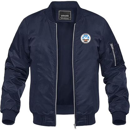 Men's Swansea City Soccer Lightweight Bomber Jacket - Navy