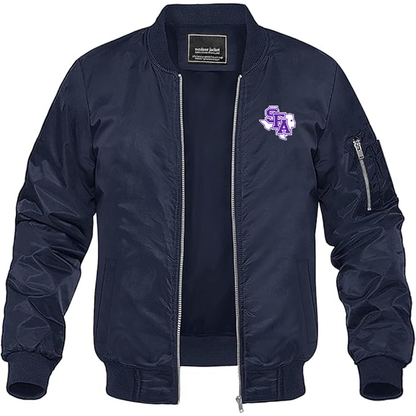 Men's Stephen F. Austin Lumberjacks Lightweight Bomber Jacket - Navy