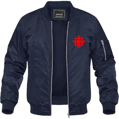 Men's CBC Logo Lightweight Bomber Jacket Windbreaker Softshell Varsity Jacket Coat