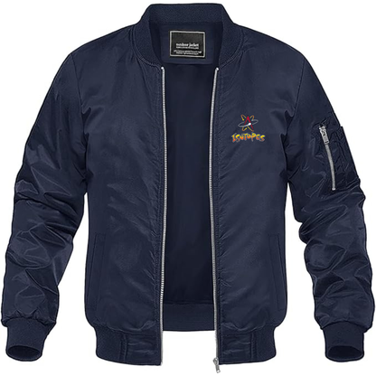 Men's Albuquerque Isotopes Logo Lightweight Bomber Jacket Windbreaker Softshell Varsity Jacket Coat