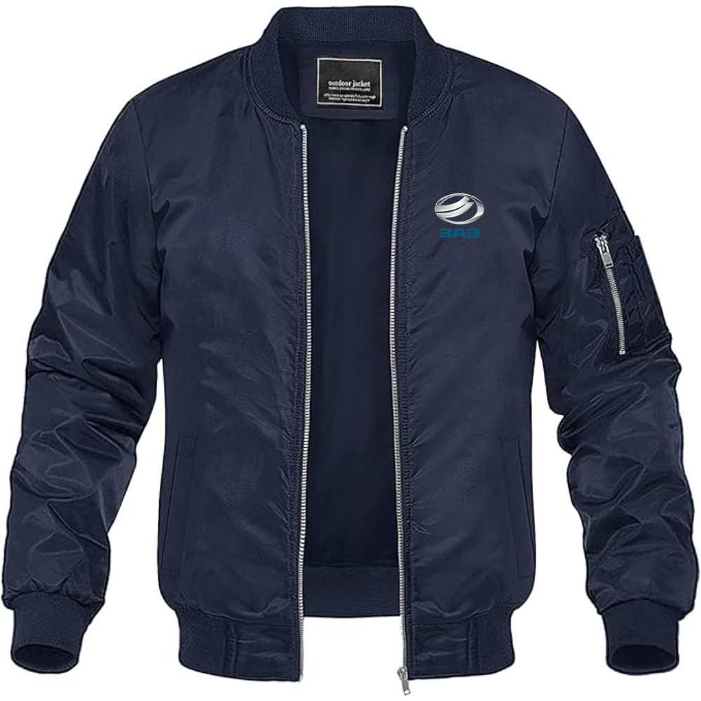 Men's ZAZ Logo Lightweight Bomber Jacket Windbreaker Softshell Varsity Jacket Coat