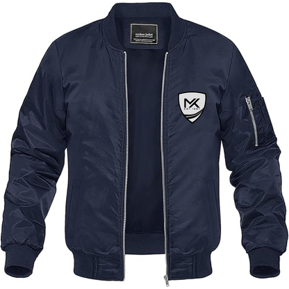 Men's MK Sportscars Logo Lightweight Bomber Jacket Windbreaker Softshell Varsity Jacket Coat (Copy)