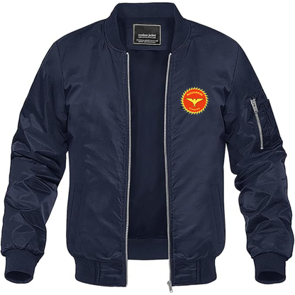 Men's Bizzarrini Logo Lightweight Bomber Jacket Windbreaker Softshell Varsity Jacket Coat
