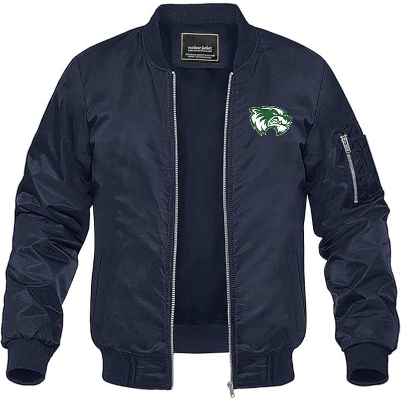Men's Utah Valley Wolverines Lightweight Bomber Jacket - Navy