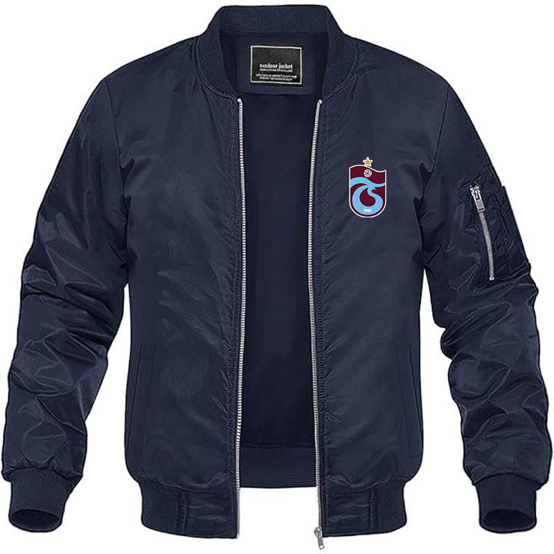 Men's Trabzonspor Soccer Lightweight Bomber Jacket - Navy