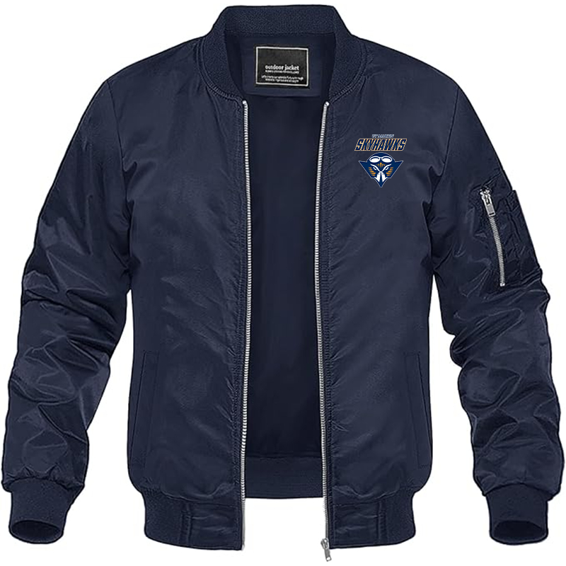 Men's Tennessee Martin Skyhawks Lightweight Bomber Jacket - Navy