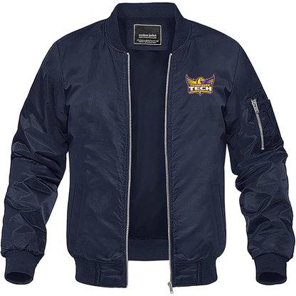 Men's Tennessee Tech Golden Eagles Lightweight Bomber Jacket - Navy