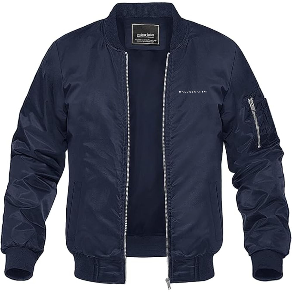 Men's Baldessarini Logo Lightweight Bomber Jacket Windbreaker Softshell Varsity Jacket Coat