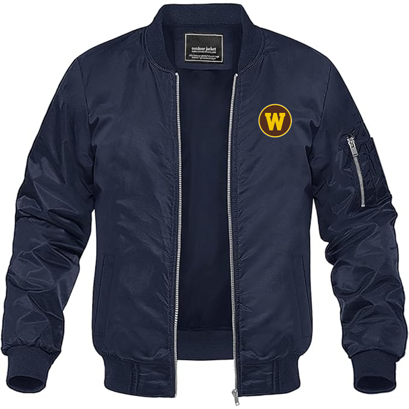 Men's Western Michigan Broncos Lightweight Bomber Jacket - Navy