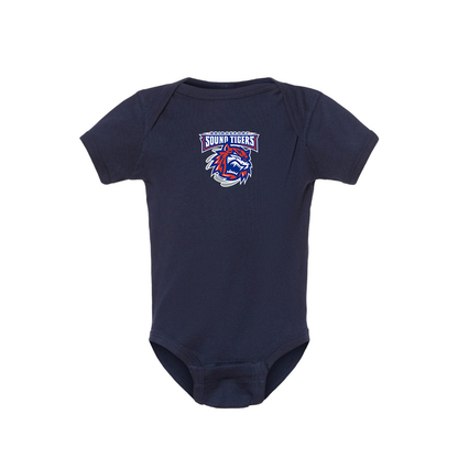 Bridgeport Sound Tigers Logo Baby Romper Onesie